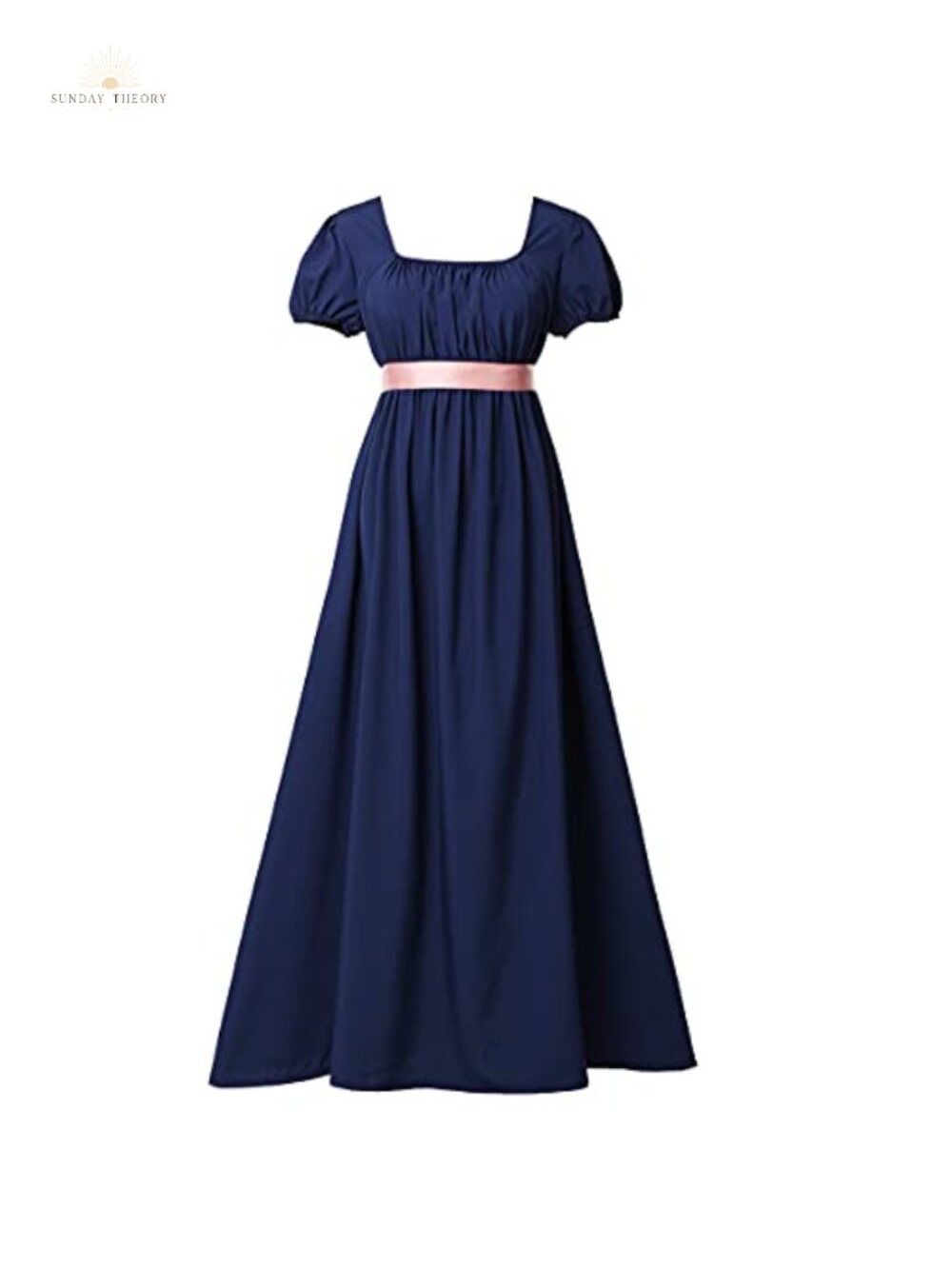 Regency Inspired Tea Party Dress Empire Waist A-Line Floor Length Costume